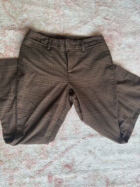 Urban Outfitters Plaid Brown Flaired Dress Pants